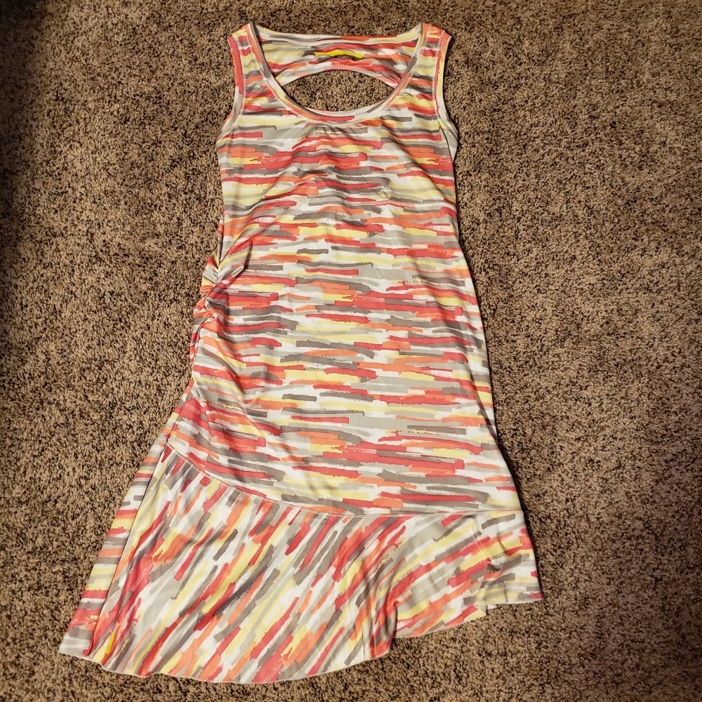 Colorful striped LOLE athletic dress. Multicolor